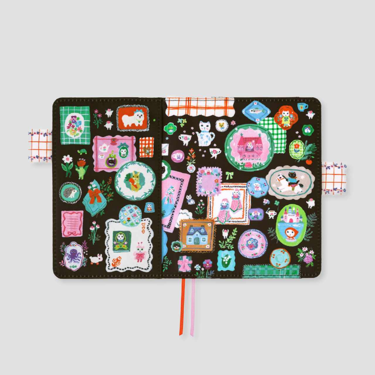 Hobonichi Cover Yumi Kitagishi: White Cat's Table Decorations (A6)