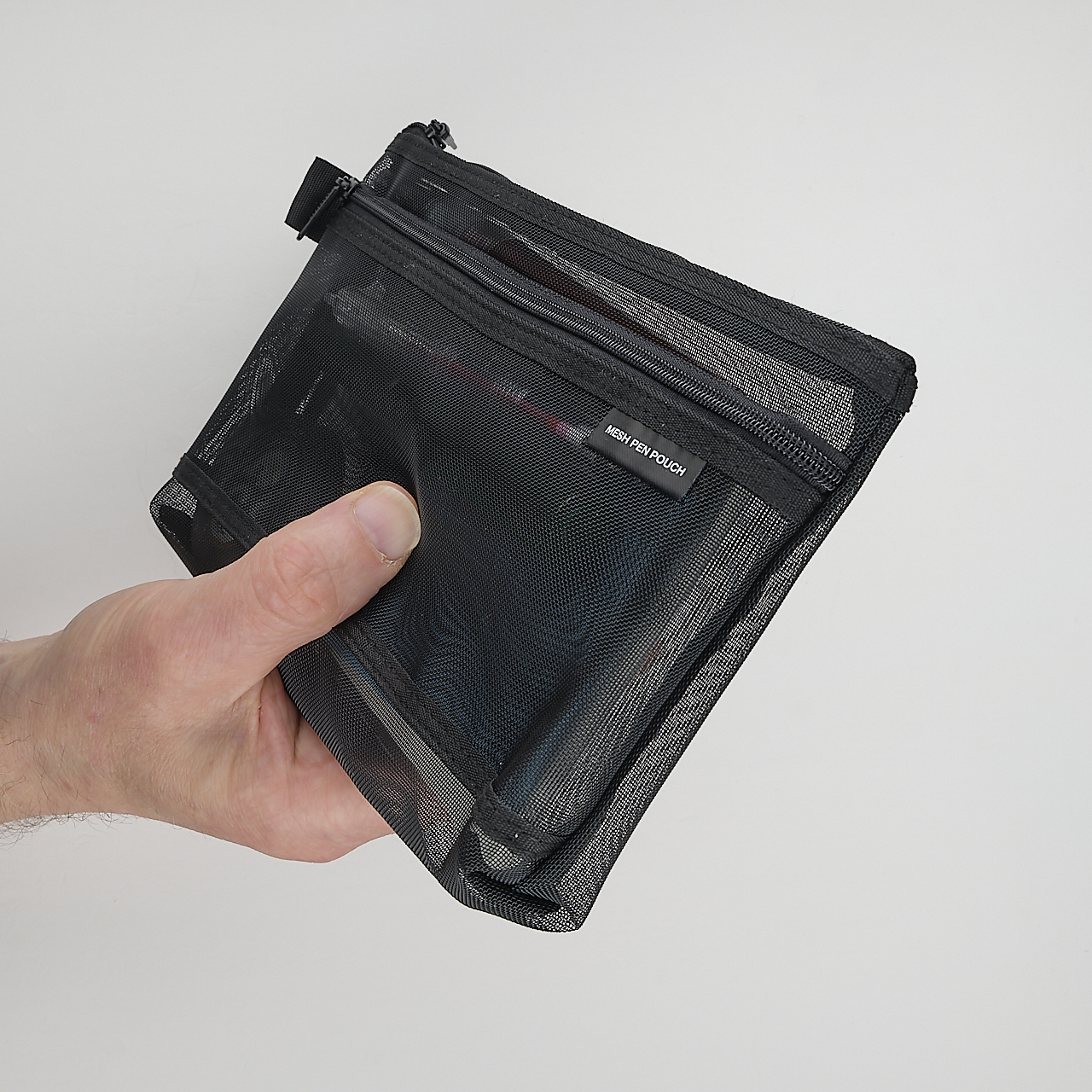 Midori Mesh Pen Pouch black
