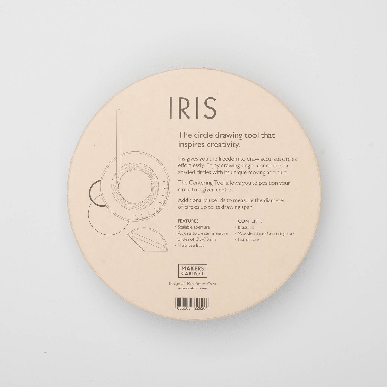 Makers Cabinet "Iris" Drawing Compass