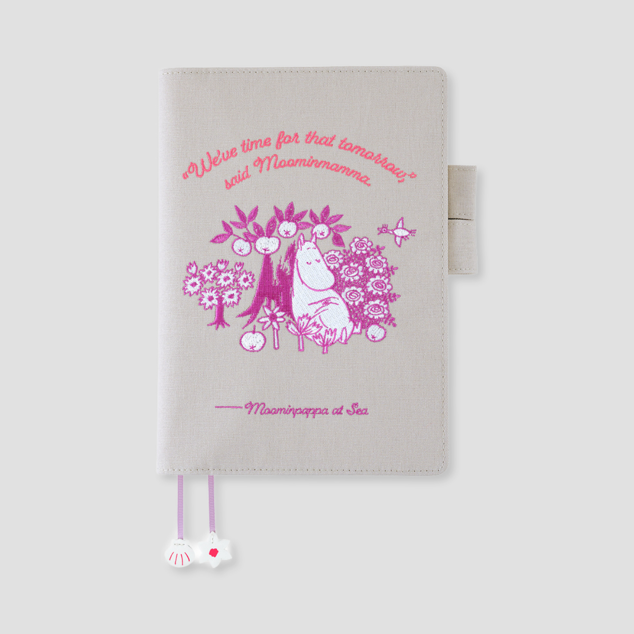 Hobonichi Cover Moomin: My Yard - Pink Gray (A5)