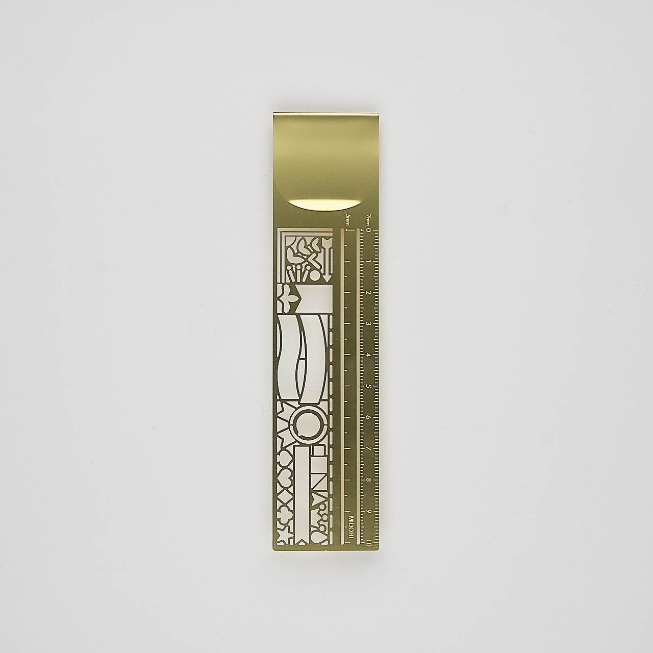 Midori Lesezeichen Schablone Decoration gold
