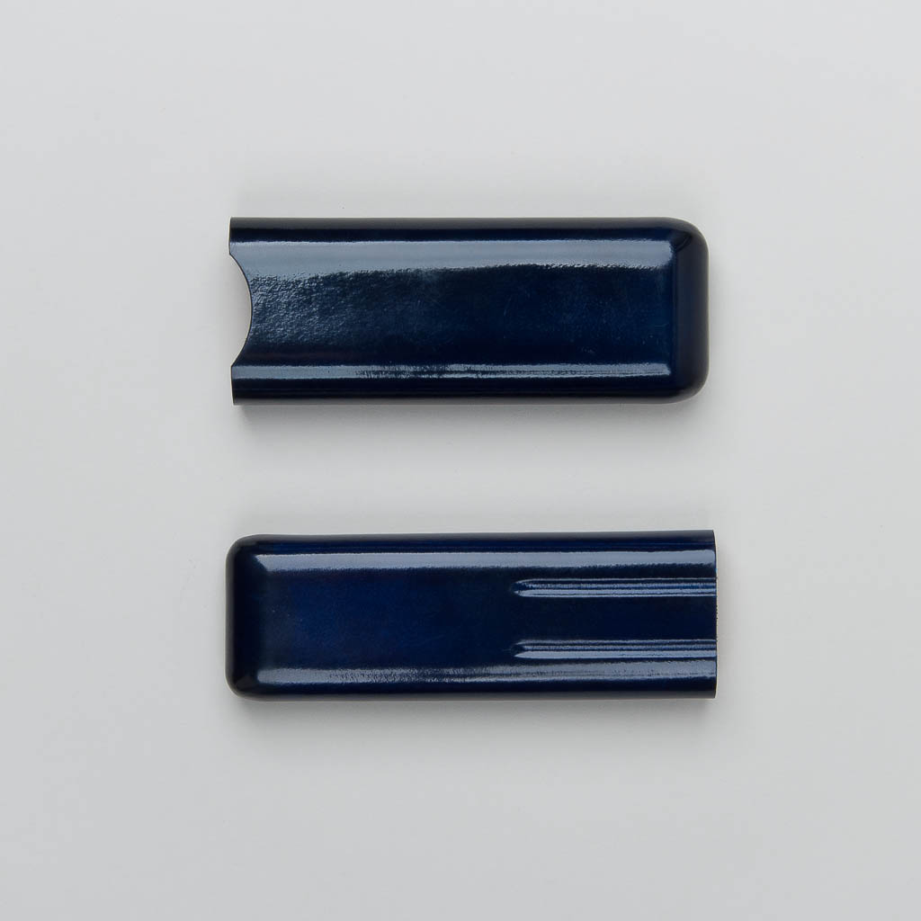 Stifteetui aus Leder in blau