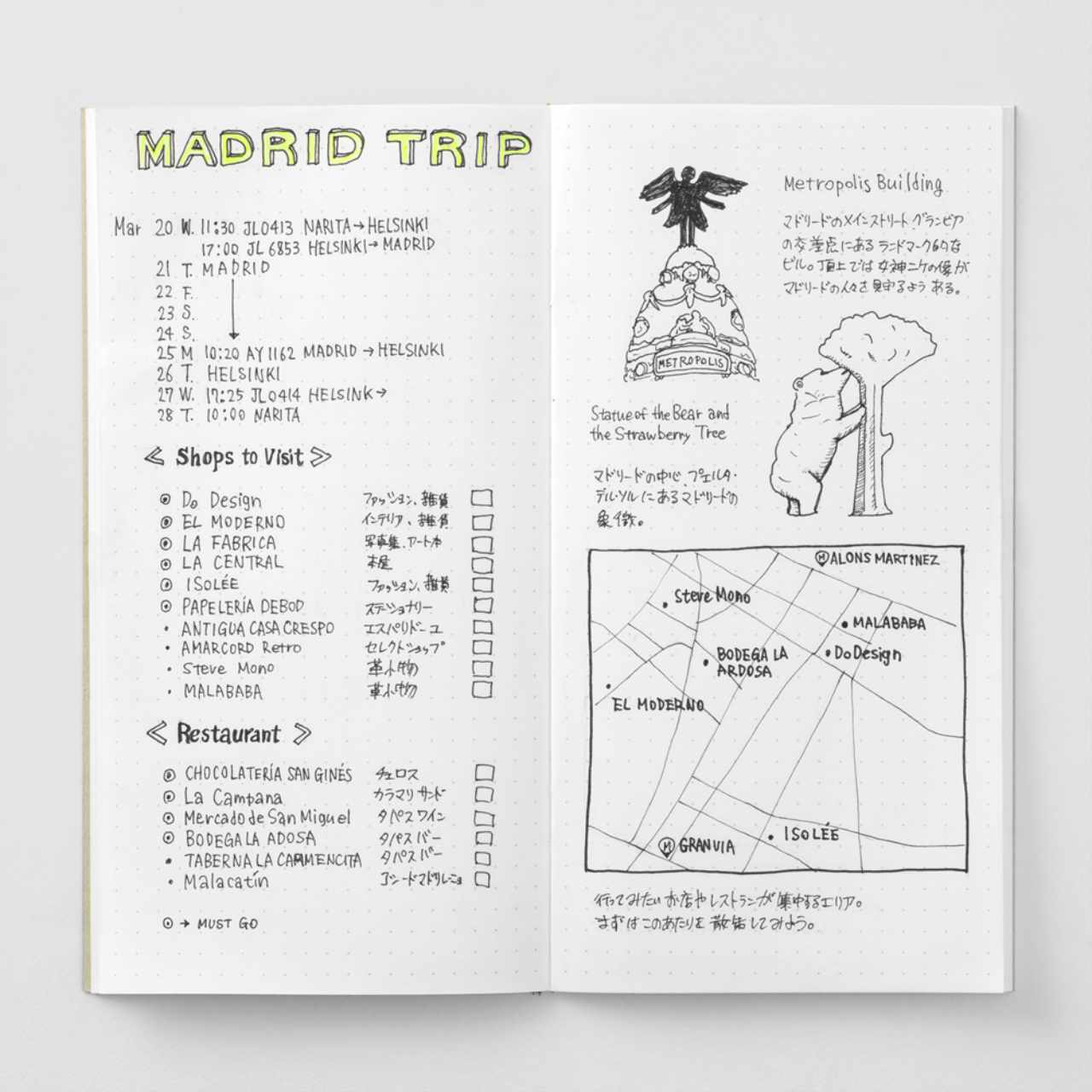 Traveler's Notebook Regular Size Refill "026" dot grid