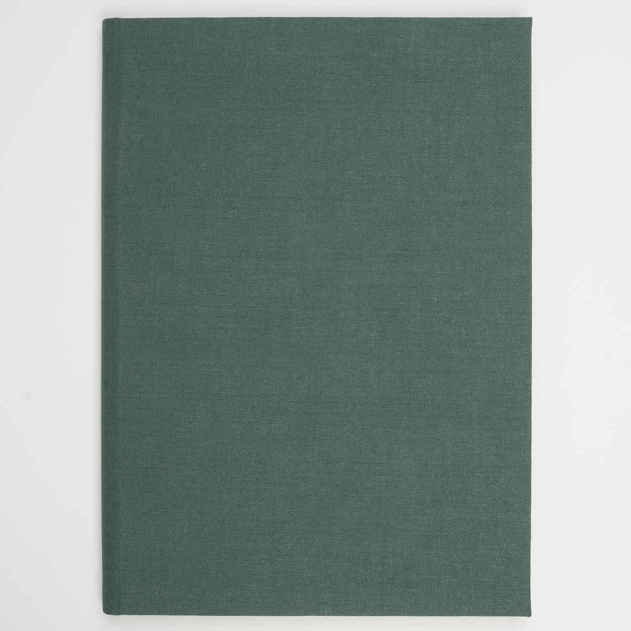 Berliner Notizbuch aus Leinen grün (A4)