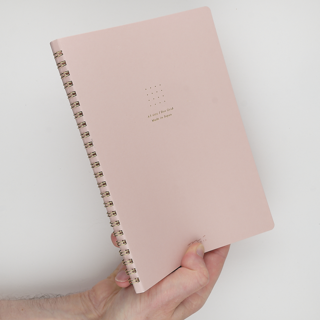 Midori Ringbuch Dot Grid rosa (A5)