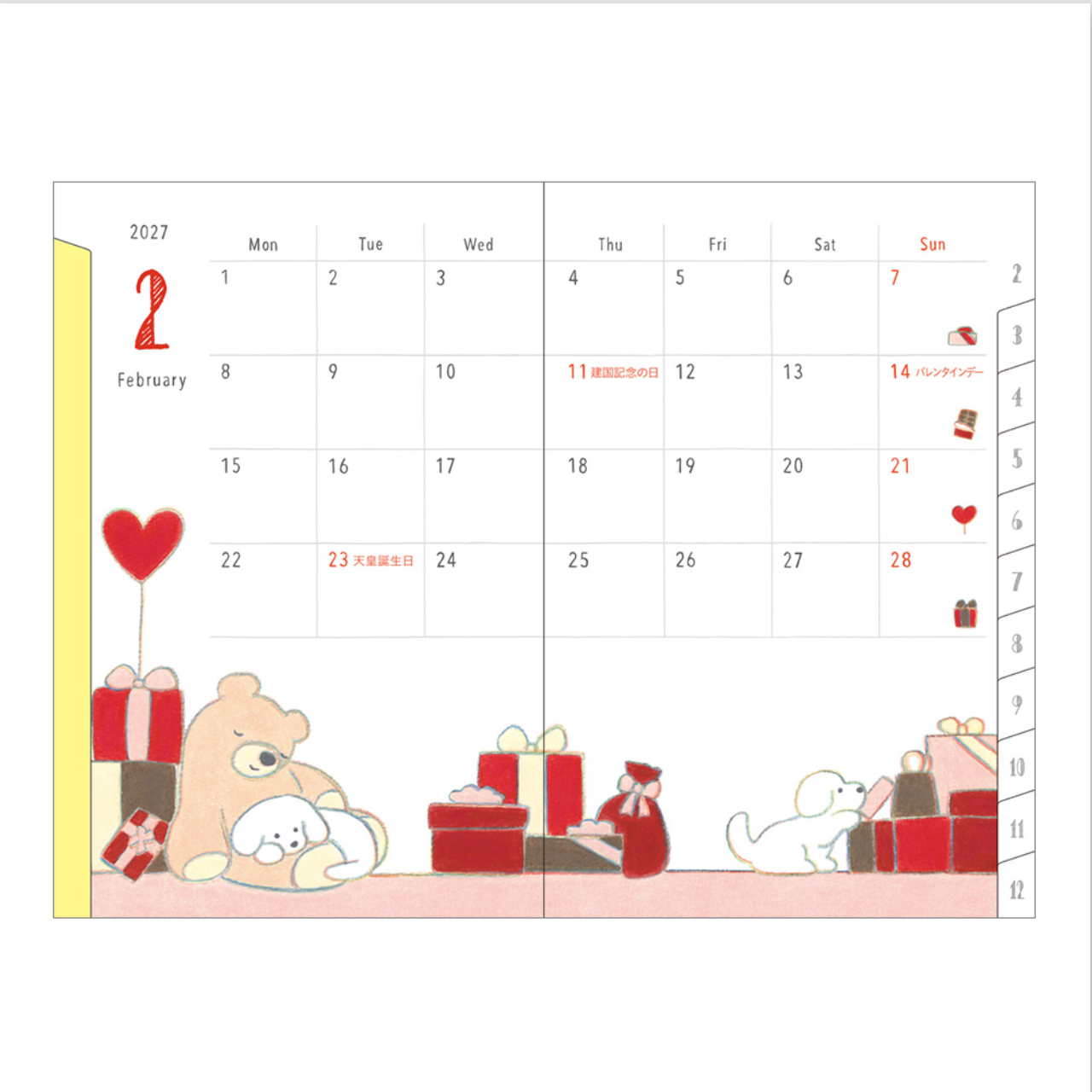 Midori Planer Pocket Diary Dog 2027 (Mini)